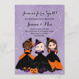 Einladung von Little Hexe Halloween-Party