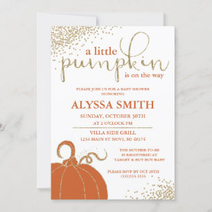 Einladung von Little Pumpkin Fall Baby Shower