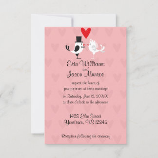 Einladung von Lovebird Brie and Groom Wedding