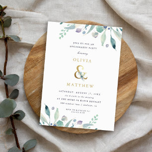 Einladung von Luxe Floral Engagement