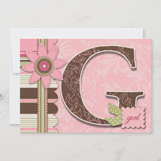 Einladung von Mädchen (Vorderseite)