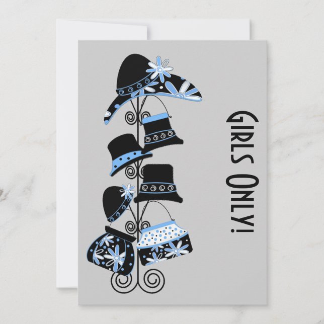 Einladung von Mädchen (Vorderseite)