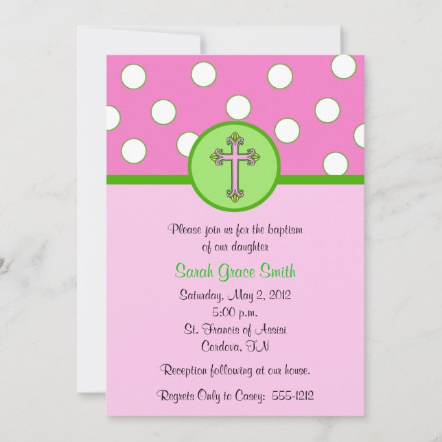 Einladung von Mädchen (Vorderseite)