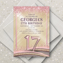 Einladung von Mädchen zum 17. Geburtstag