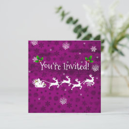 Einladung von Magenta Santa zum Schlitten und Rent