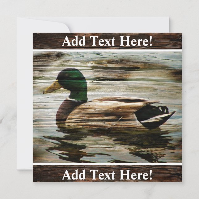 Einladung von Mallard Duck (Vorderseite)