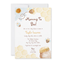 Einladung von Mami zu Bee Baby Shower