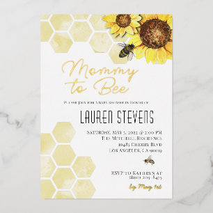 Einladung von Mami zu Bee Baby Shower