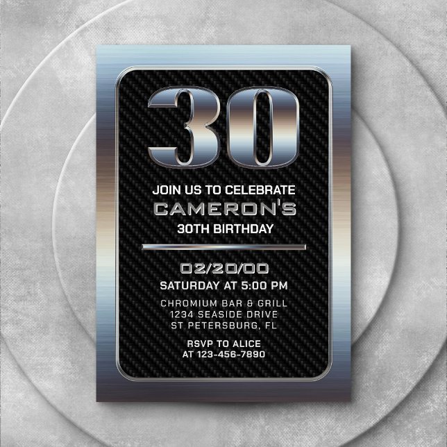 Einladung von Männern zum 30. Geburtstag (Von Creator hochgeladen)
