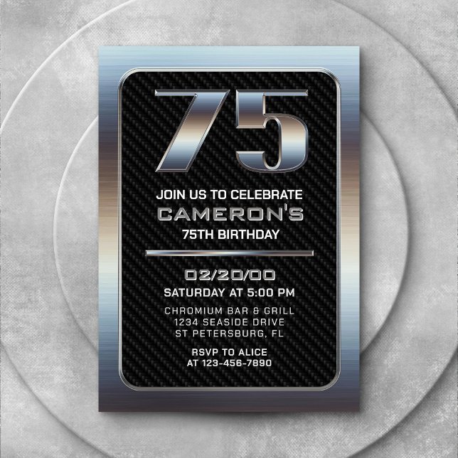 Einladung von Männern zum 75. Geburtstag (Von Creator hochgeladen)