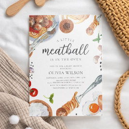 Einladung von Meatball Italian Baby Shower
