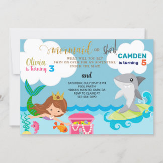 Einladung von Meerjungfrauen und Haifischern