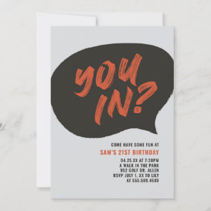 Einladung von Mens Birthday