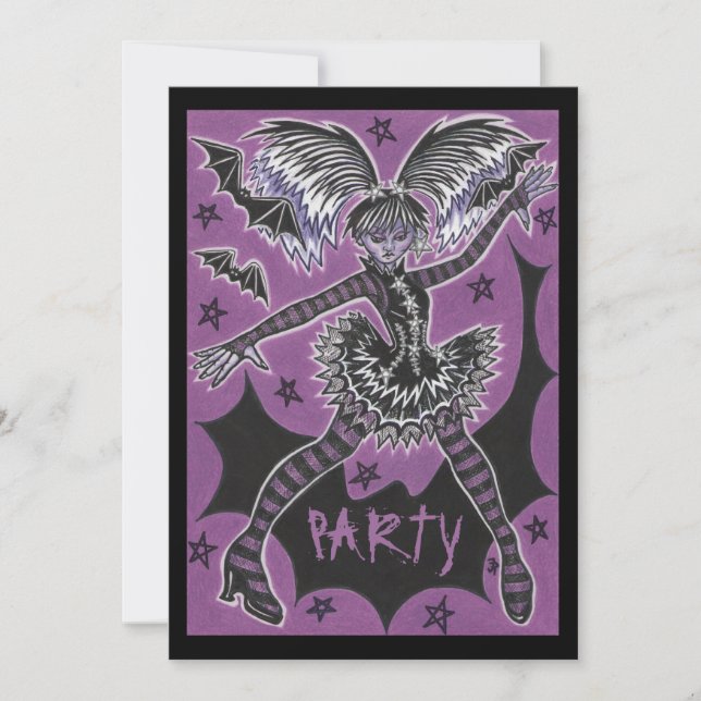 Einladung von Miss Teen Halloween-Party (Vorderseite)