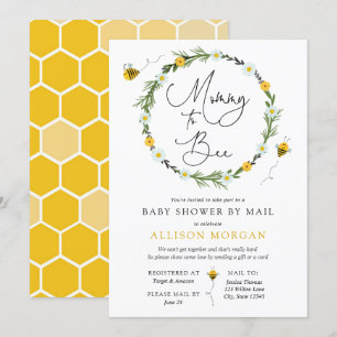 Einladung von Mommy to Bee Baby Shower per Mail