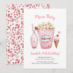 Einladung von Movie Birthday