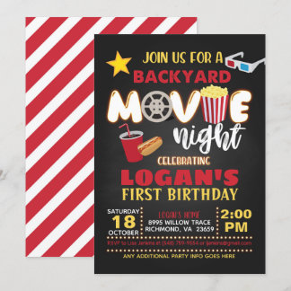 Einladung von Movie Birthday