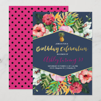 Einladung von Navy & Pink zum Geburtstag