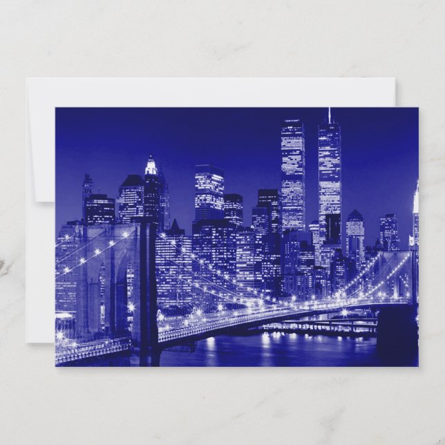 Einladung von New York City Skyline (Vorderseite)