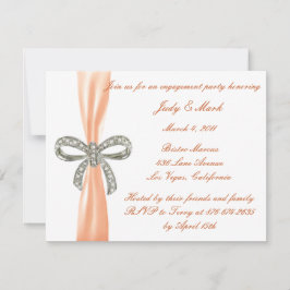 Einladung von Orange Diamond Bow