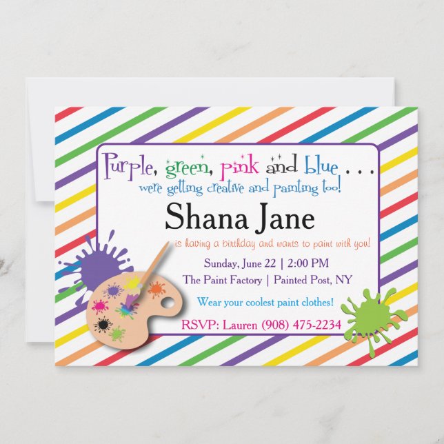 Einladung von Paint Lover (Vorderseite)