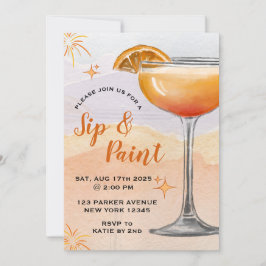 Einladung von Paint und Sip