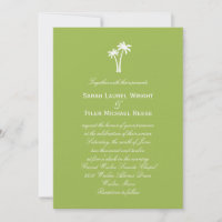 Einladung von Palmen zur Hochzeit - Limon