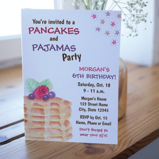 Einladung von Pancake zum Geburtstag (Von Creator hochgeladen)