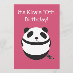 Einladung von Panda zum Geburtstag