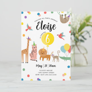 Einladung von Party Animal zum Geburtstag