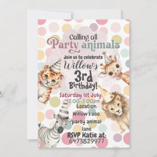 Einladung von Party zum Geburtstag