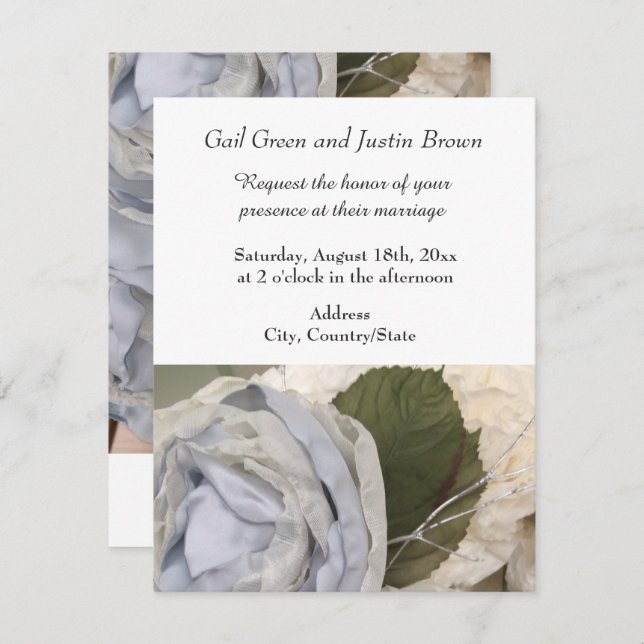 Einladung von Peonies (Vorne/Hinten)