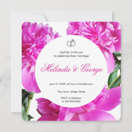 Einladung von Peony. Einladung