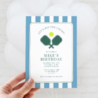 Einladung von Pickleball zum Geburtstag