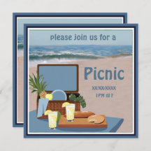 Einladung von Picnic Basket Beach