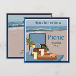 Einladung von Picnic Basket Beach