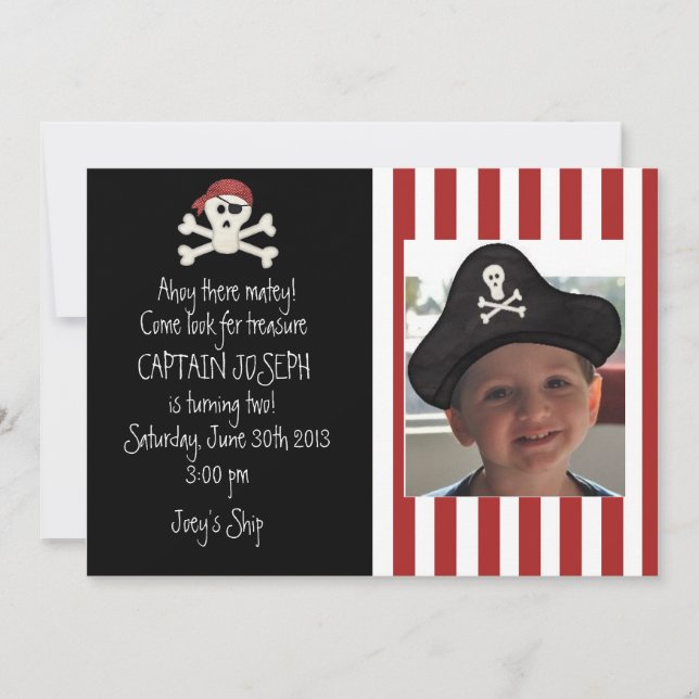 Einladung von Picture Pirate zum Geburtstag (Vorderseite)