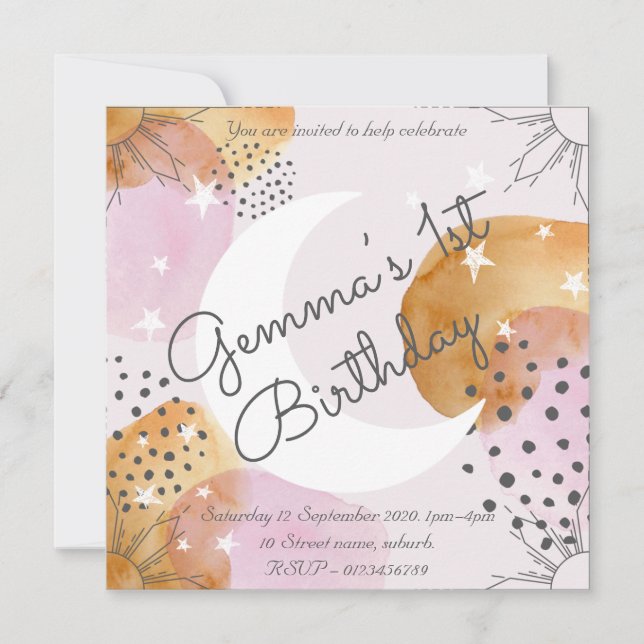 Einladung von Pink Moon (Vorderseite)