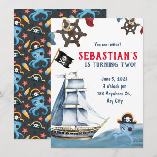 Einladung von Pirate Birthday