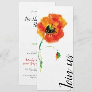 Einladung von Poppy Wedding