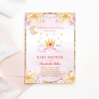 Einladung von Princess Schuhen und Kronendusche