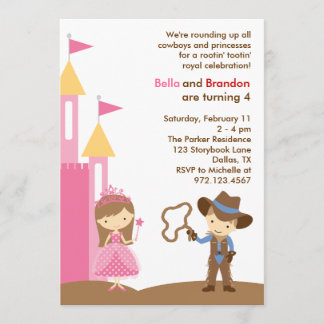 Einladung von Princess und Cowboy