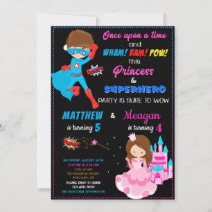 Einladung von Princess zum Geburtstag von Superhel