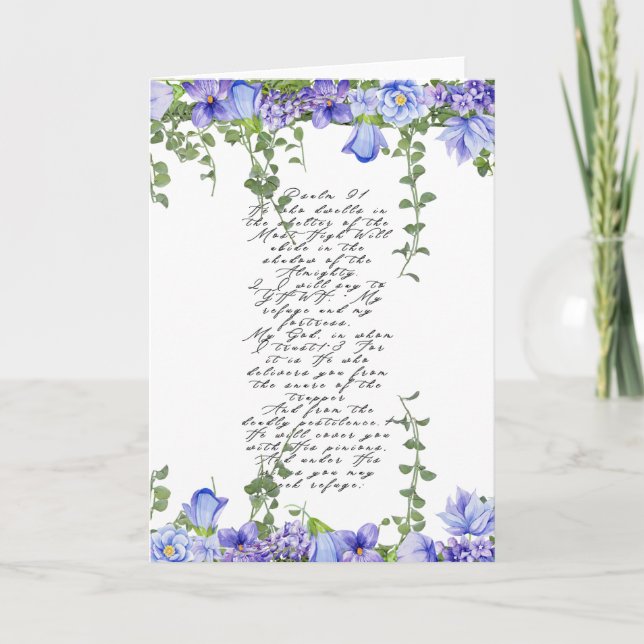 Einladung von Psalm 91 (Vorderseite)