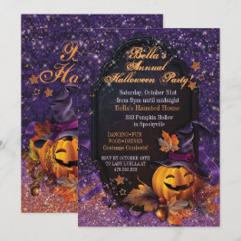 EINLADUNG VON PUMPKIN-HALLOWEEN-PARTY
