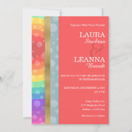 Einladung von Rainbow und Gold zur Hochzeit