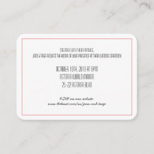 Einladung von Red Knot Save the Date RSVP Karte