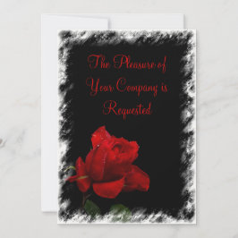 Einladung von Red Rote Rose Hochzeit