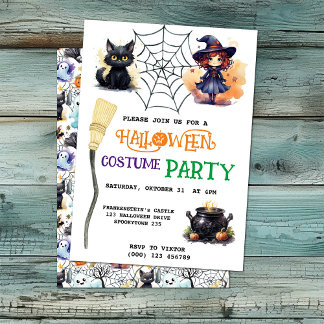 Einladung von Rotzunge und Black Cat Halloween-Par