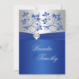 Einladung von Royal Blue und Silver Heart